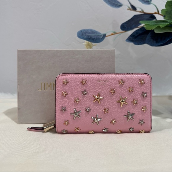 Jimmy Choo Handbags - NEW✨Jimmy Choo Star Studded Bifold Compact Wallet